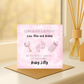 Congratulations to the Family Baby Card - Picture Perfect Scrabble