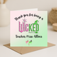Thanks for being a Wicked _____ Card - Picture Perfect Scrabble