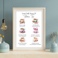 Positive Tea Quote Framed Print - Picture Perfect Scrabble
