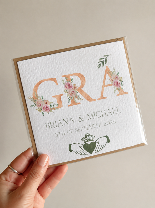 Grá Couple Card Picture Perfect Scrabble