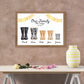 Wellie Boot Framed Family Print - Picture Perfect Scrabble