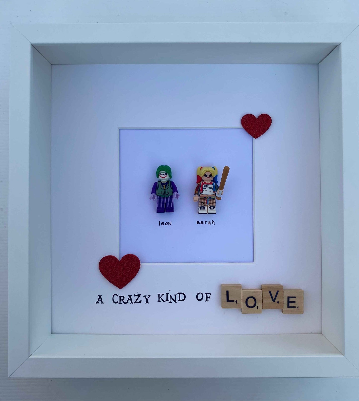 The Joker & Harley Quinn Lego Frame