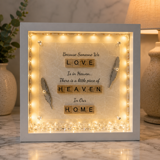 Heaven Frame-Home-With Lights Picture Perfect Scrabble