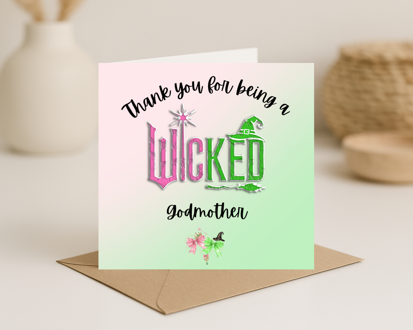 Thanks for being a Wicked _____ Card - Picture Perfect Scrabble