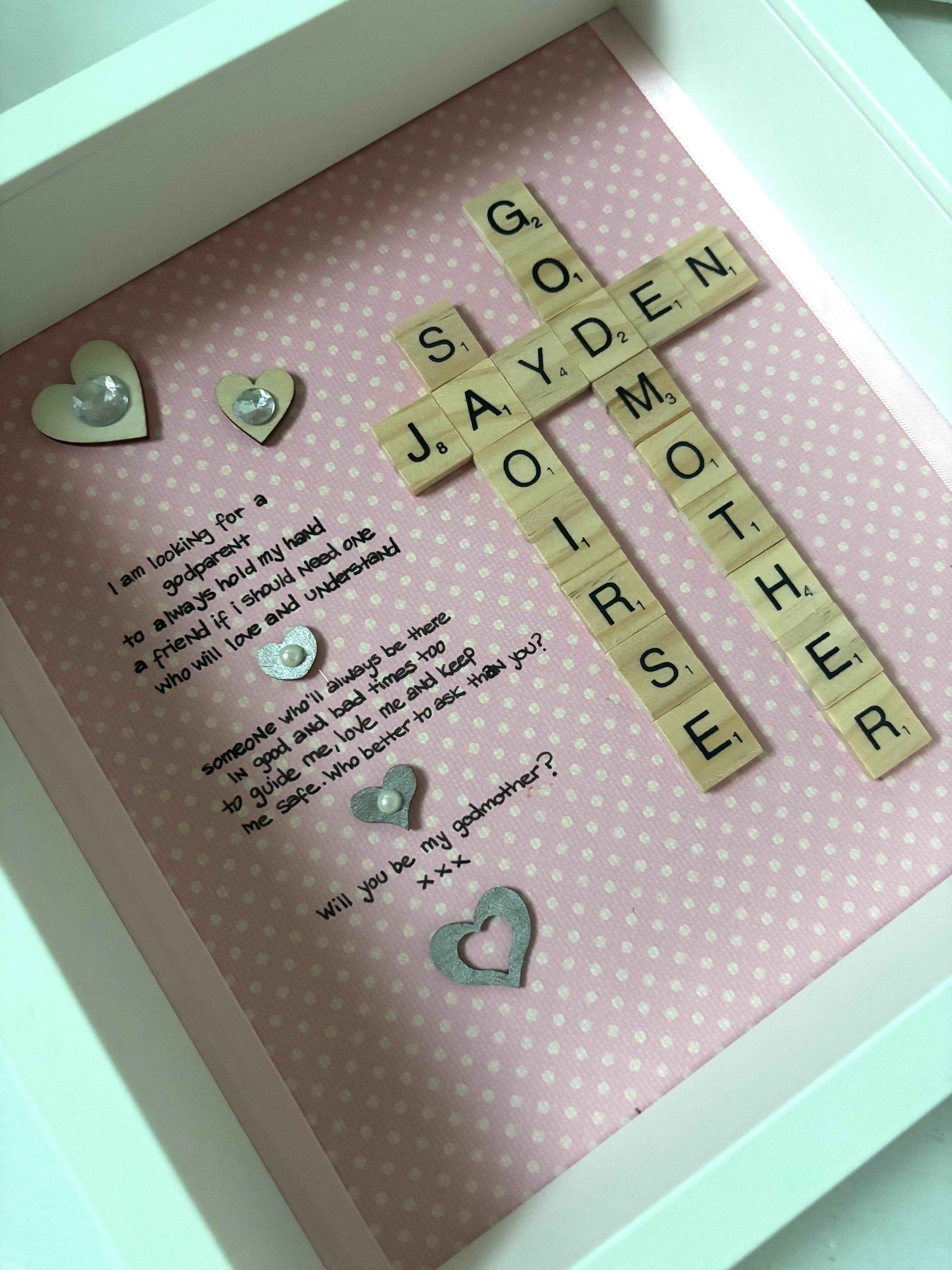 God parent Frame/will you be my Godparent frame