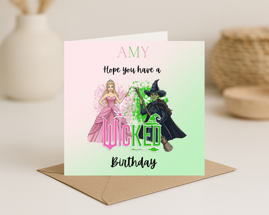Wicked Personalised Birthday Card - Picture Perfect Scrabble