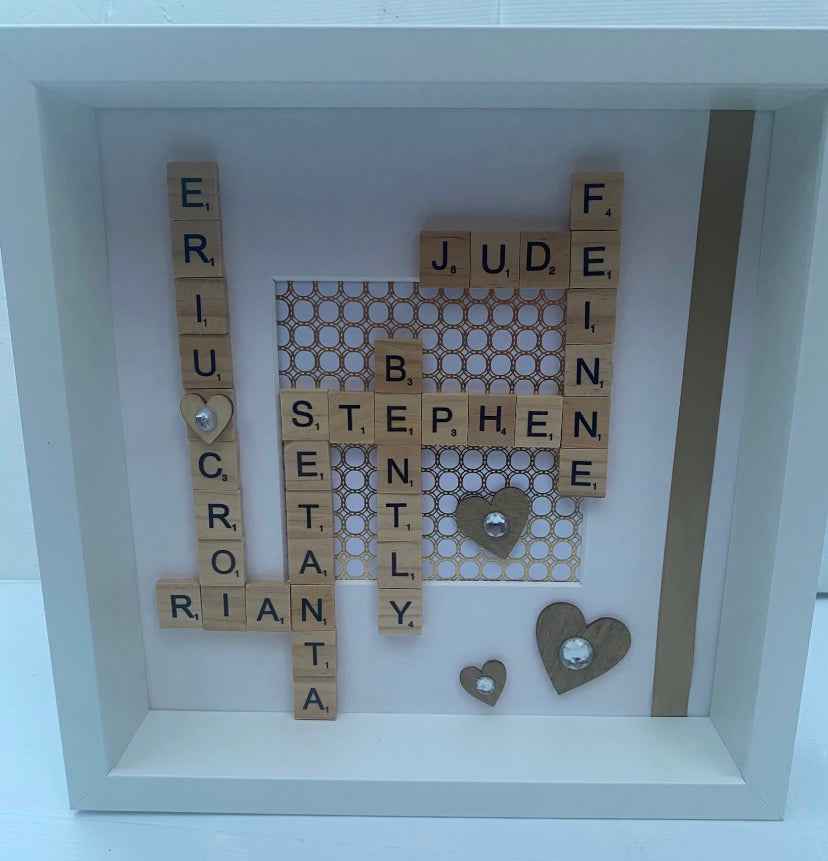 Family Scrabble Frame