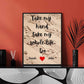 Personalised Lyric Framed Print