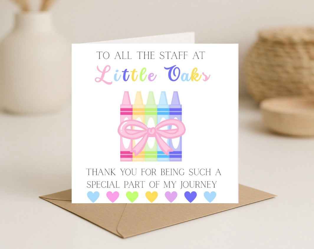 Playschool/Preschool Card