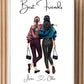Best Friends Personalised Framed Print