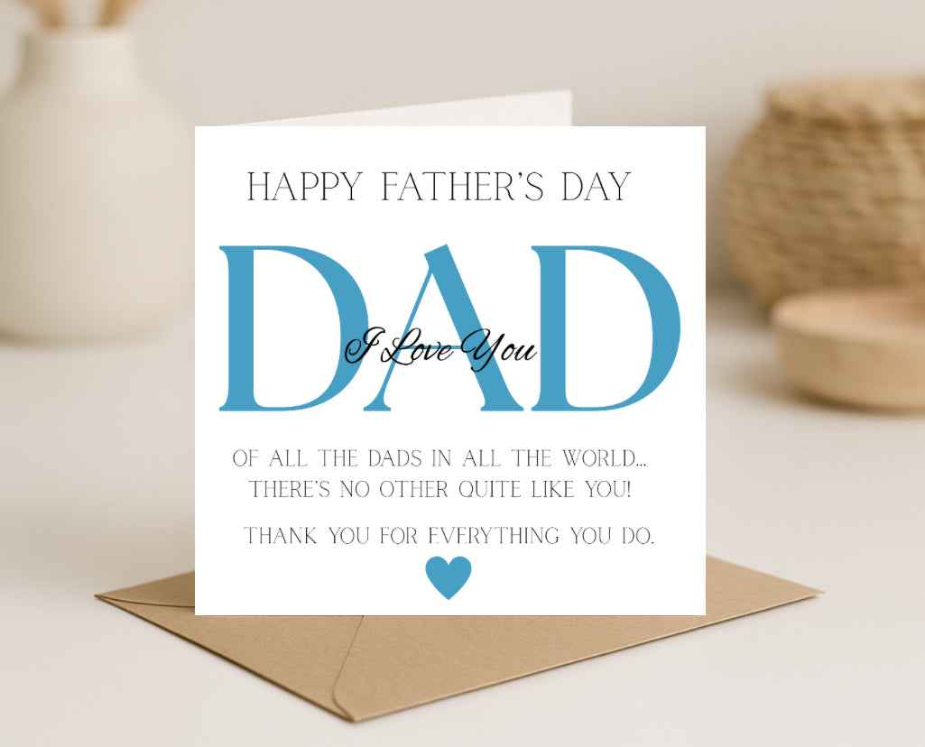 Fathers Day Card for Dad