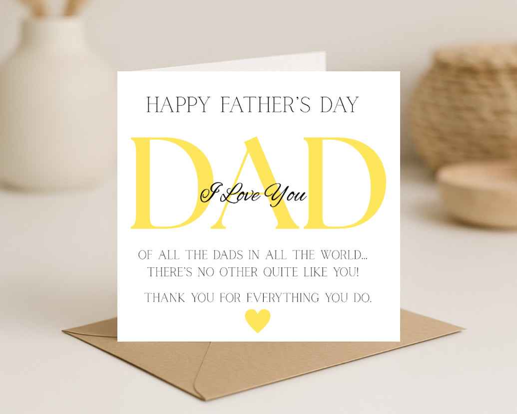 Fathers Day Card for Dad