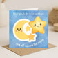 Moon and back Card