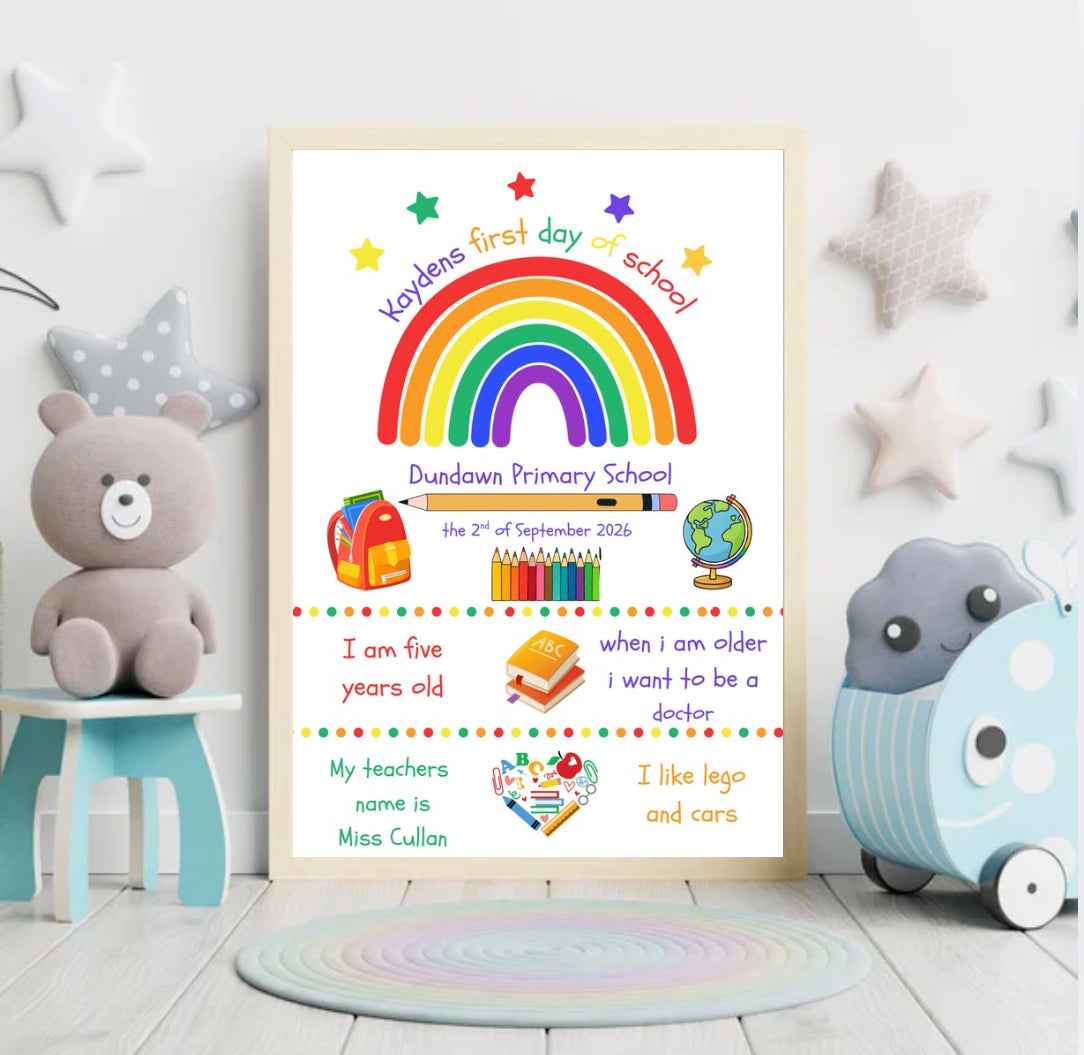 First Day of School Print