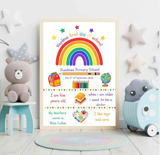First Day of School Print