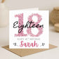 Personalised Age And Name Birthday Card