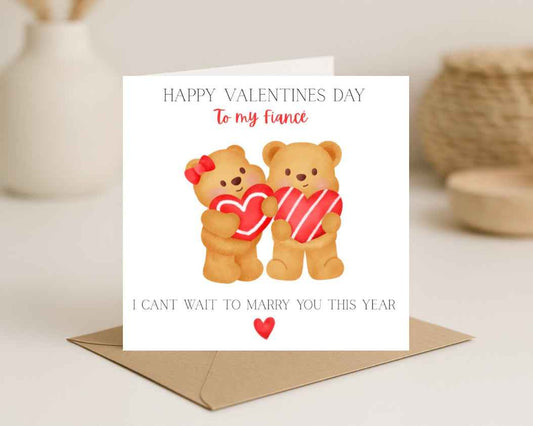 Fiancé Valentines Day Card