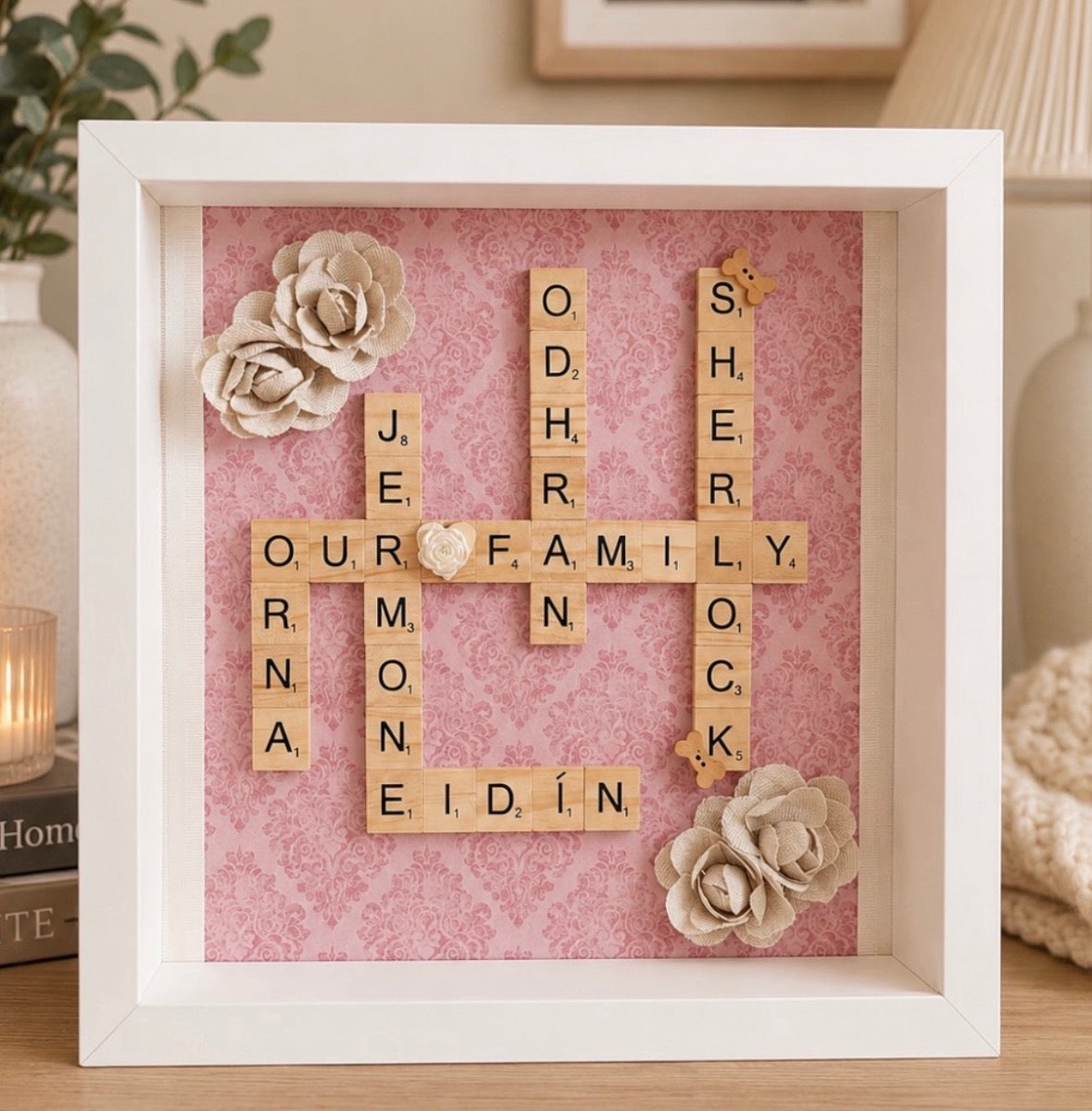 Family Scrabble Frame Picture Perfect Scrabble