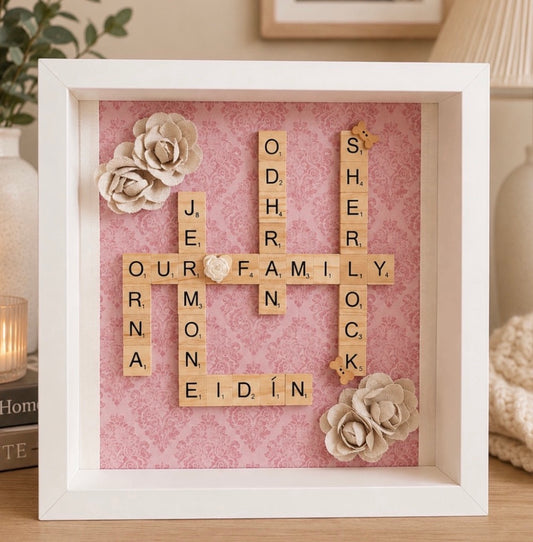 Family Scrabble Frame Picture Perfect Scrabble