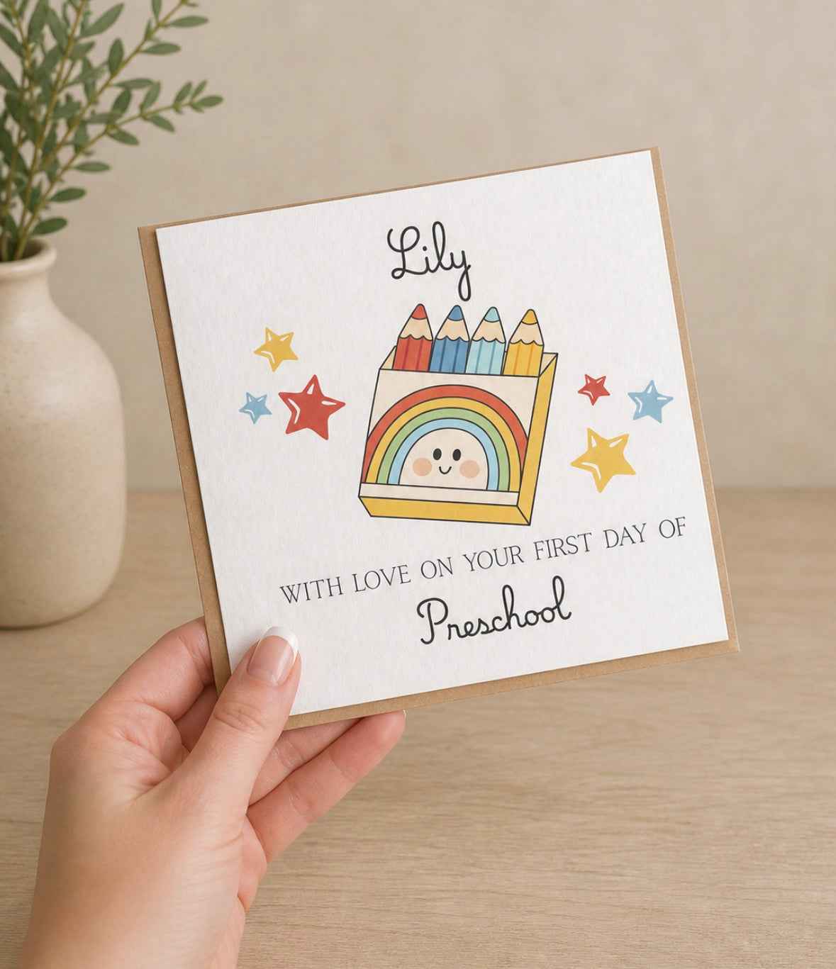 First day of Preschool/School Card