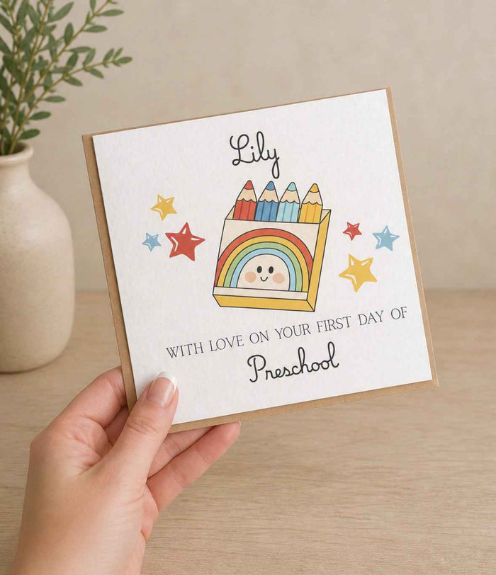 First day of Preschool/School Card