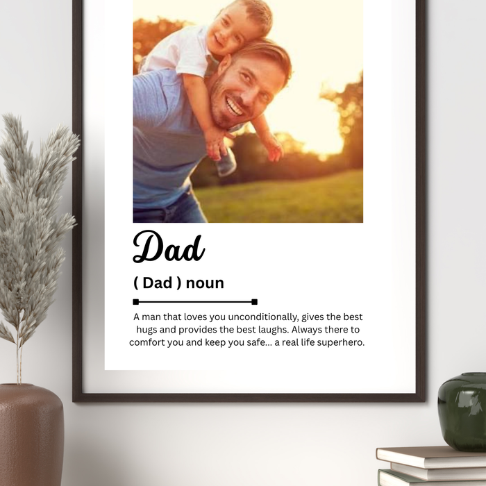 Personalised Fathers Day Print-One Photo