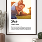 Personalised Fathers Day Print-One Photo - Picture Perfect Scrabble