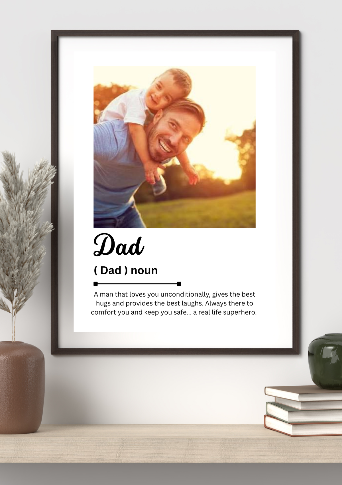 Personalised Fathers Day Print-One Photo
