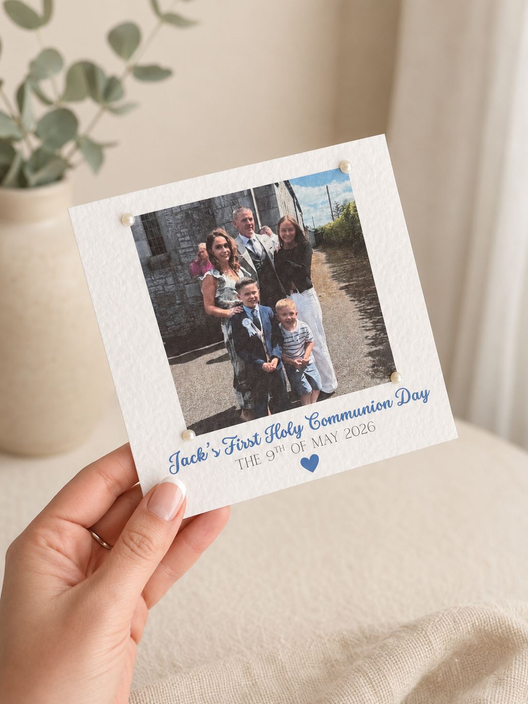 Any Occasion Card-With Photo & Text - Picture Perfect Scrabble