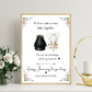 Anniversary Framed Print - Picture Perfect Scrabble