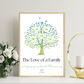 Family Tree Framed Print - Picture Perfect Scrabble
