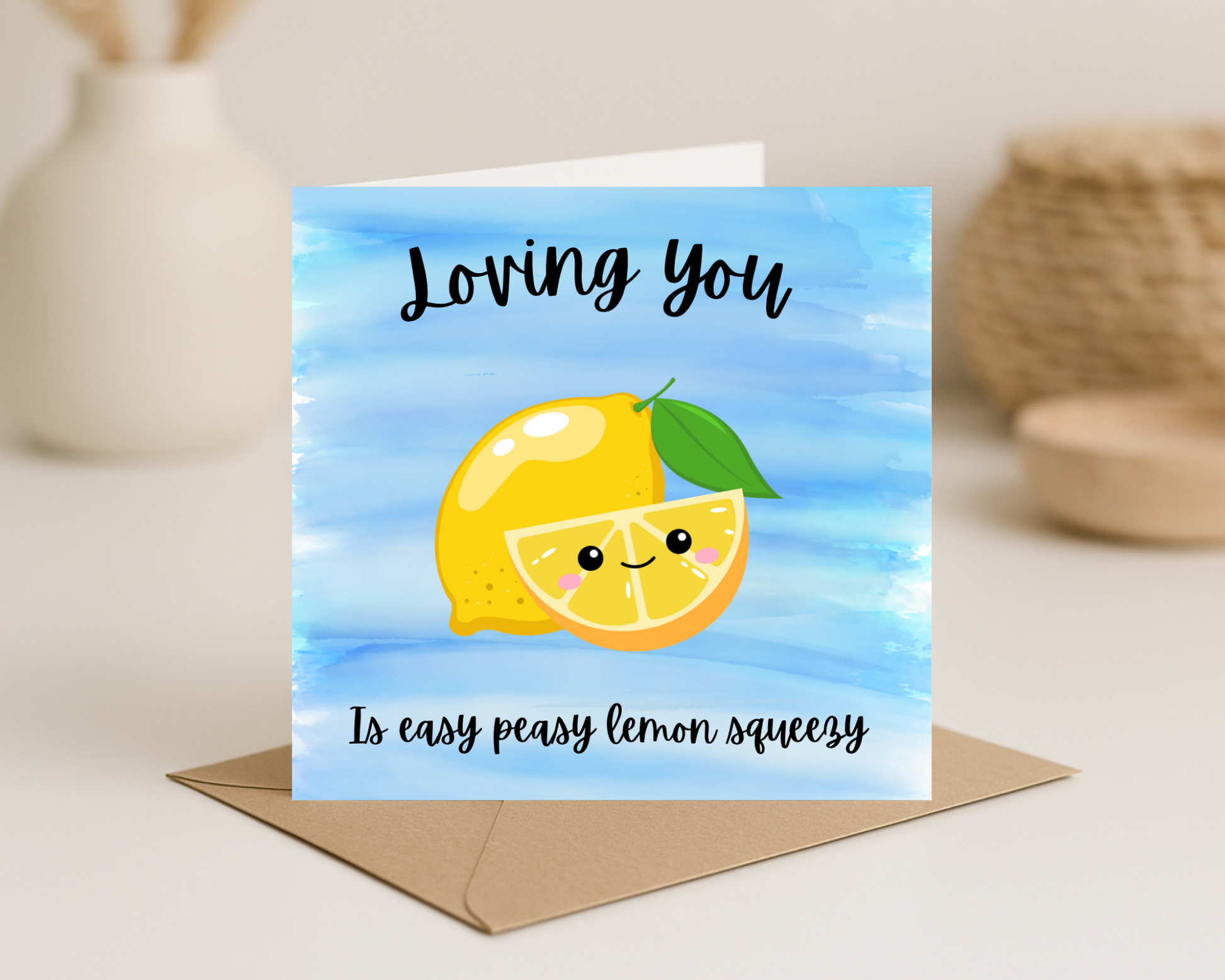 Loving You Card - Picture Perfect Scrabble