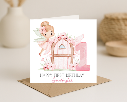 Fairy Theme Birthday Card - Picture Perfect Scrabble