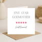 Five Star Card-Godmother/Godfather/Any title - Picture Perfect Scrabble