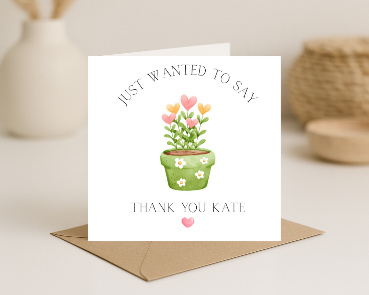 Thank You Card - Picture Perfect Scrabble