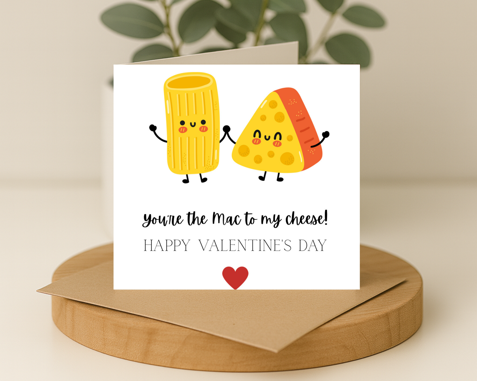 Mac & Cheese Valentines Day Card - Picture Perfect Scrabble
