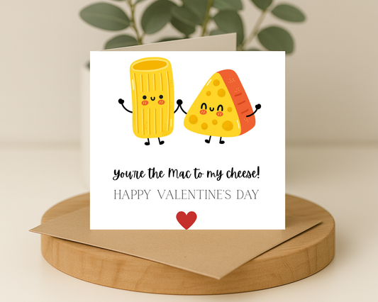 Mac & Cheese Valentines Day Card - Picture Perfect Scrabble