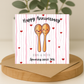 Anniversary Spooning Card - Picture Perfect Scrabble