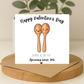 Personalised Spooning Valentines Day Card - Picture Perfect Scrabble