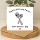 Spooning Valentines Day Card - Picture Perfect Scrabble