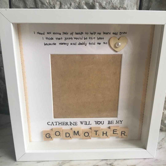 Will you be my Godmother/Godfather frame